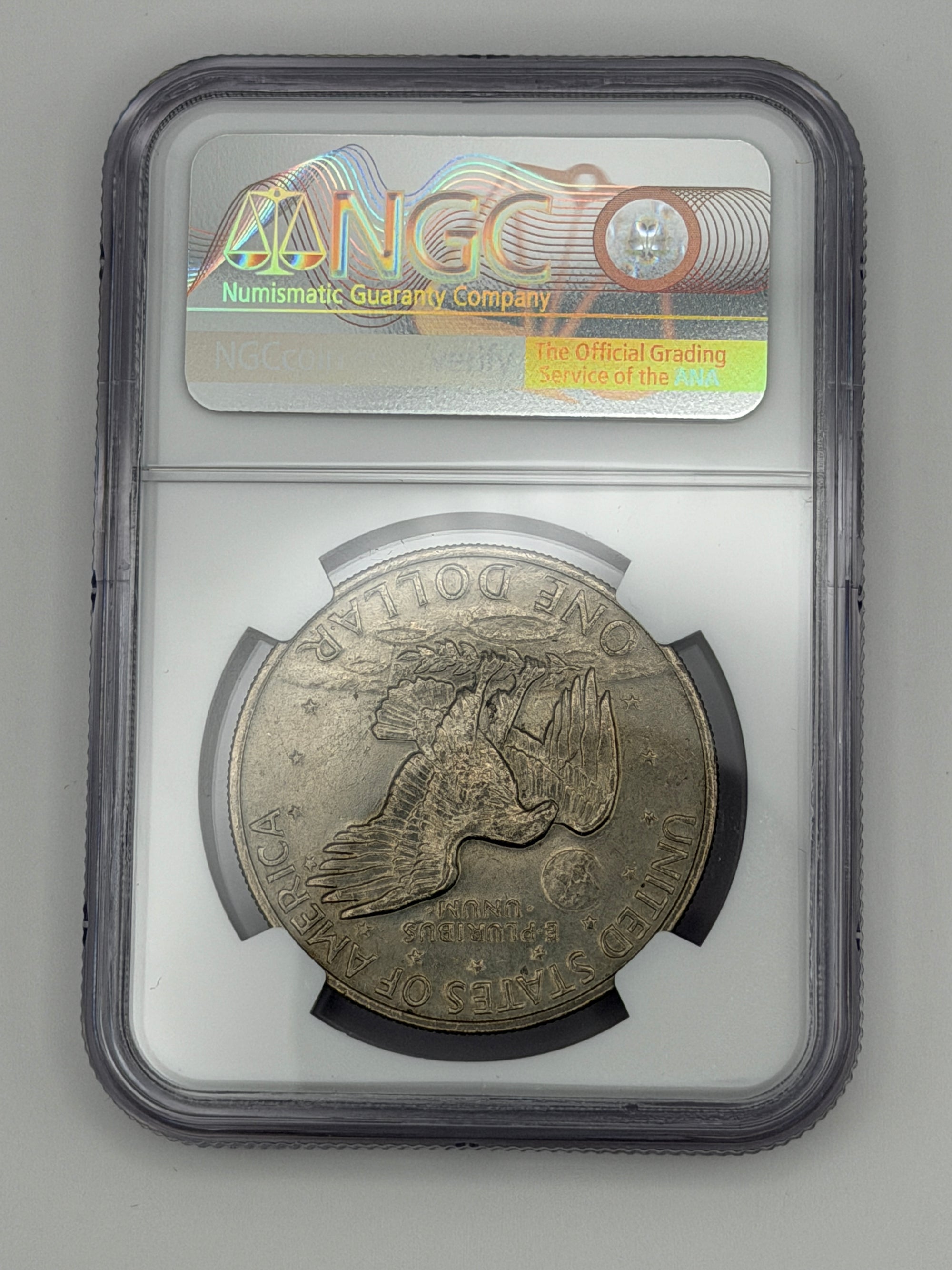 1972 Eisenhower Dollar Type 2 NGC MS64 – Scarce Reverse Variety Ike Dollar #750-004