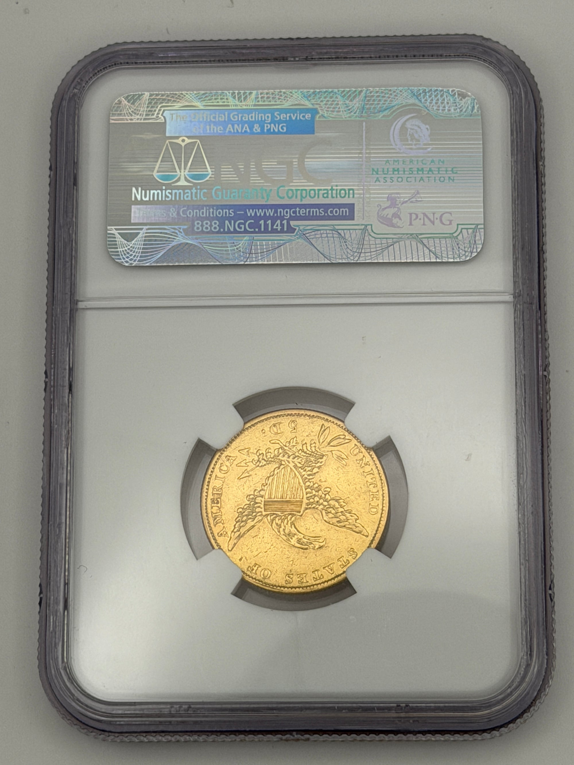 1835 $5 Classic Head Gold Half Eagle – NGC AU Details | Historic Early U.S. Gold Coin