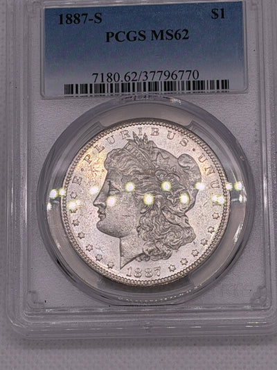1887-S Morgan Silver Dollar – PCGS MS62 | San Francisco Mint
