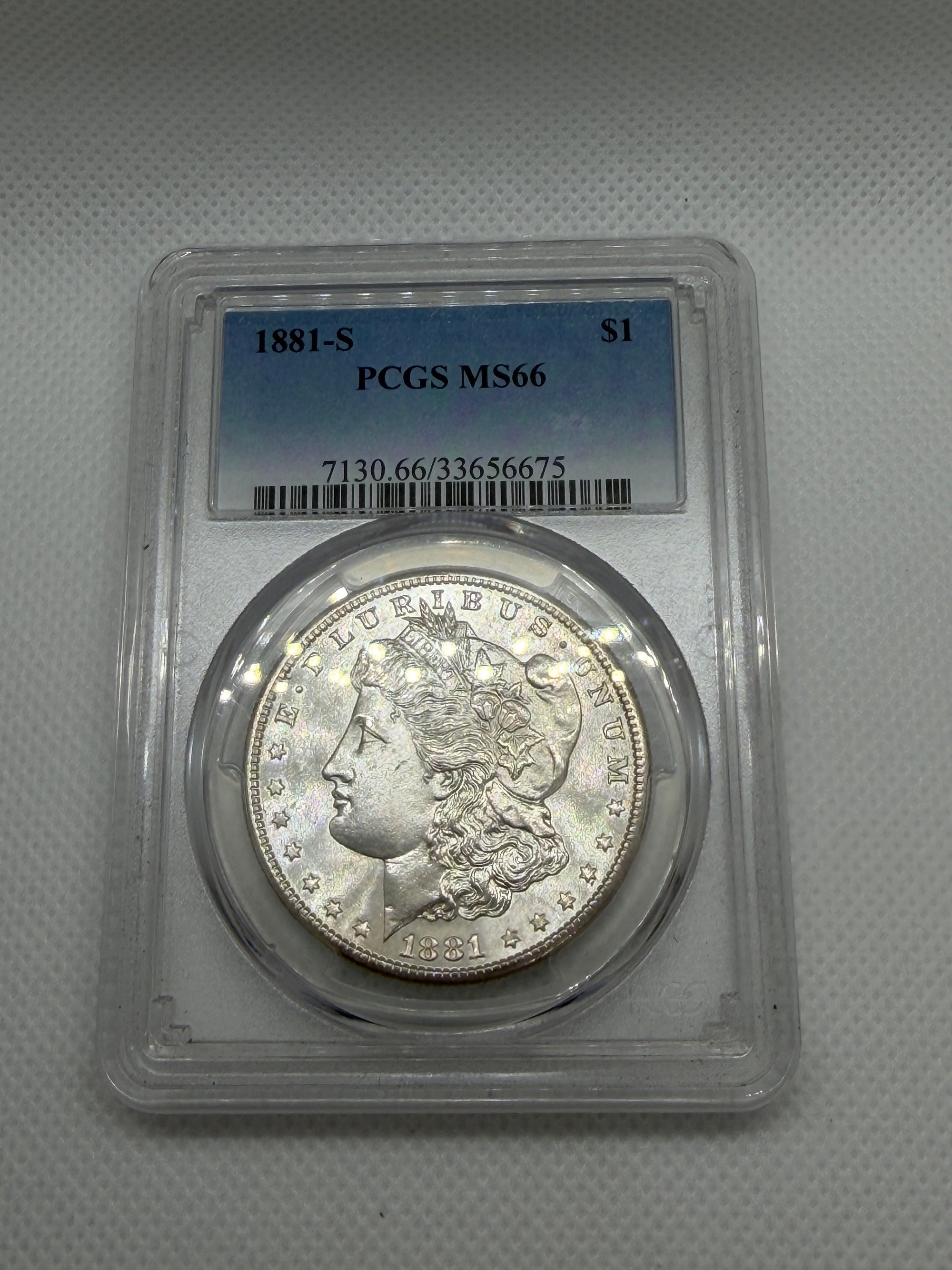 1881-S Morgan Silver Dollar – PCGS MS66 | San Francisco Mint Gem