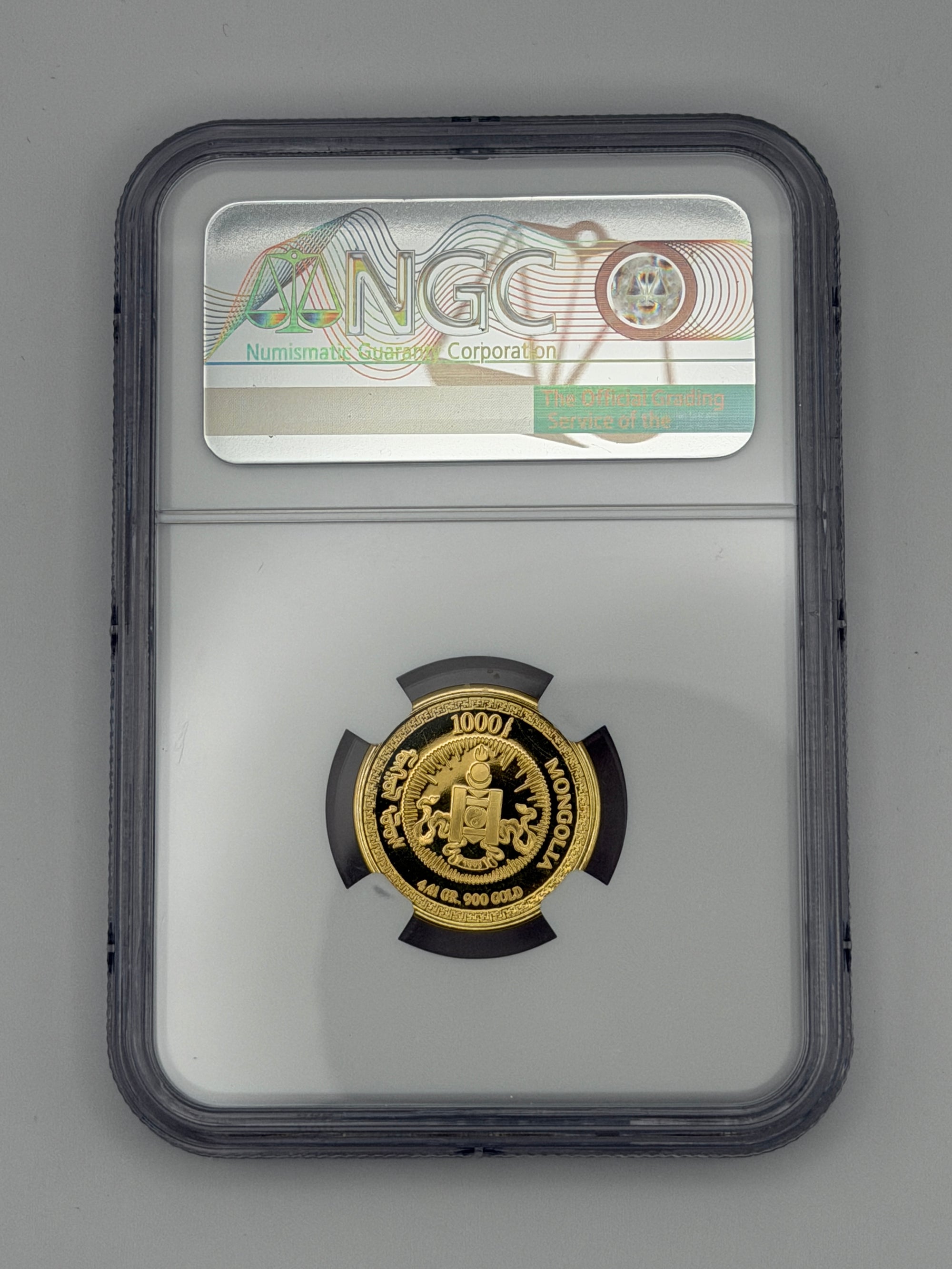 1995 Mongolia 1000 Tugrik Tögrög Gold Proof – Railroad – NGC PF69 Ultra Cameo
