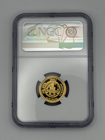 1995 Mongolia 1000 Tugrik Tögrög Gold Proof – Railroad – NGC PF69 Ultra Cameo
