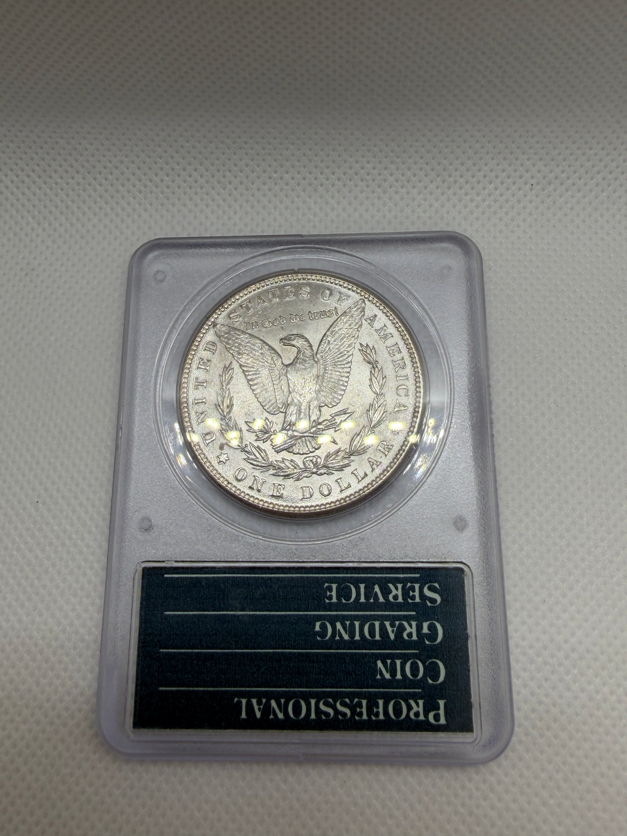 1887 Morgan Silver Dollar – PCGS MS63 | Old Rattler Holder