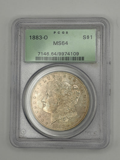 1883-O Morgan Silver Dollar – PCGS MS64 Green Label | New Orleans Mint