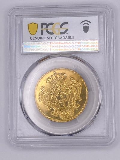 1781 R Portugal 4 Escudos Gold Coin – PCGS AU Details | Colonial Era Gold