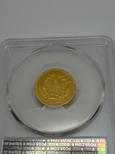 1855 $3 Gold Princess Head – PCGS VF35 | Rare Type Coin
