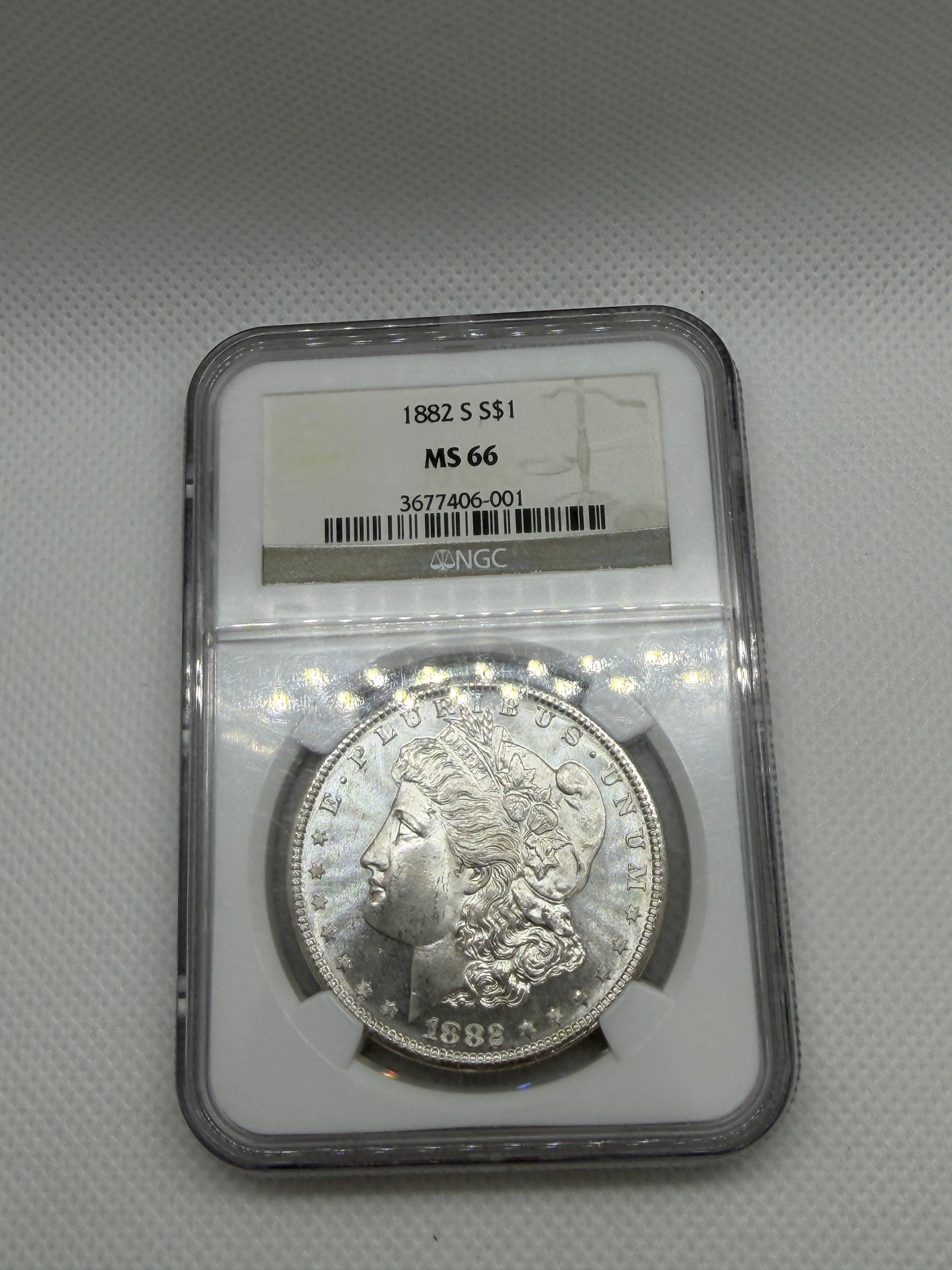 1882-S Morgan Silver Dollar – NGC MS66 | San Francisco Mint Gem