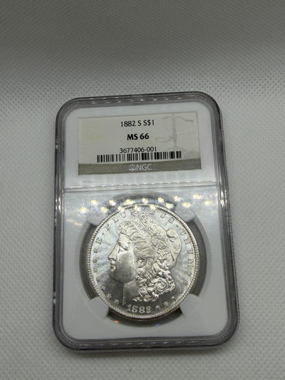 1882-S Morgan Silver Dollar – NGC MS66 | San Francisco Mint Gem