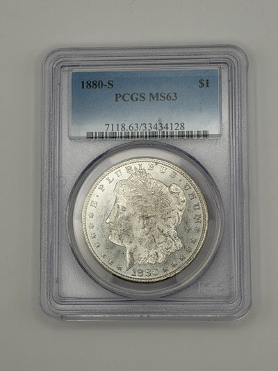 1880-S Morgan Silver Dollar – PCGS MS63