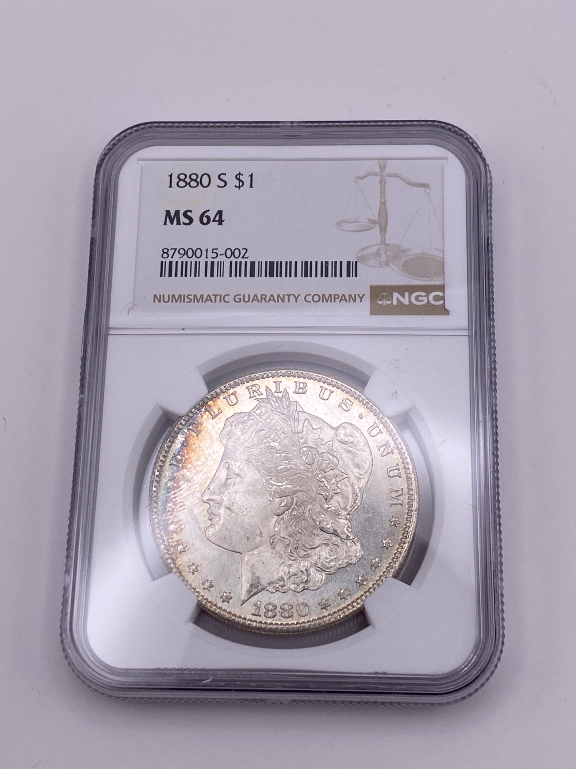 1880-S Morgan Silver Dollar – NGC MS64 | San Francisco Mint Gem