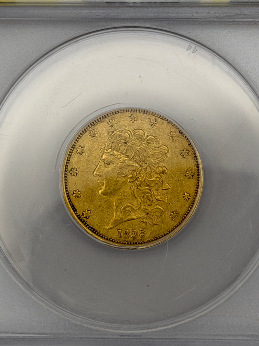1835 Classic Head Gold Half Eagle $5 Coin – ANACS AU55 Details | Early U.S. Gold