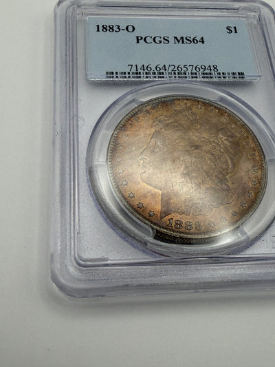 1883-O Morgan Silver Dollar – PCGS MS64 | New Orleans Mint Classic Toning