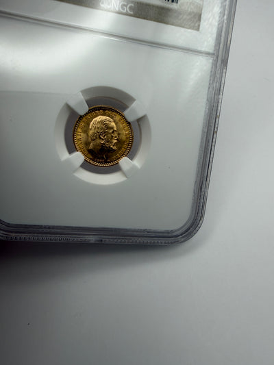 1901 EB Sweden 5 Kronor Gold Coin – NGC MS66 | Oscar II High Grade