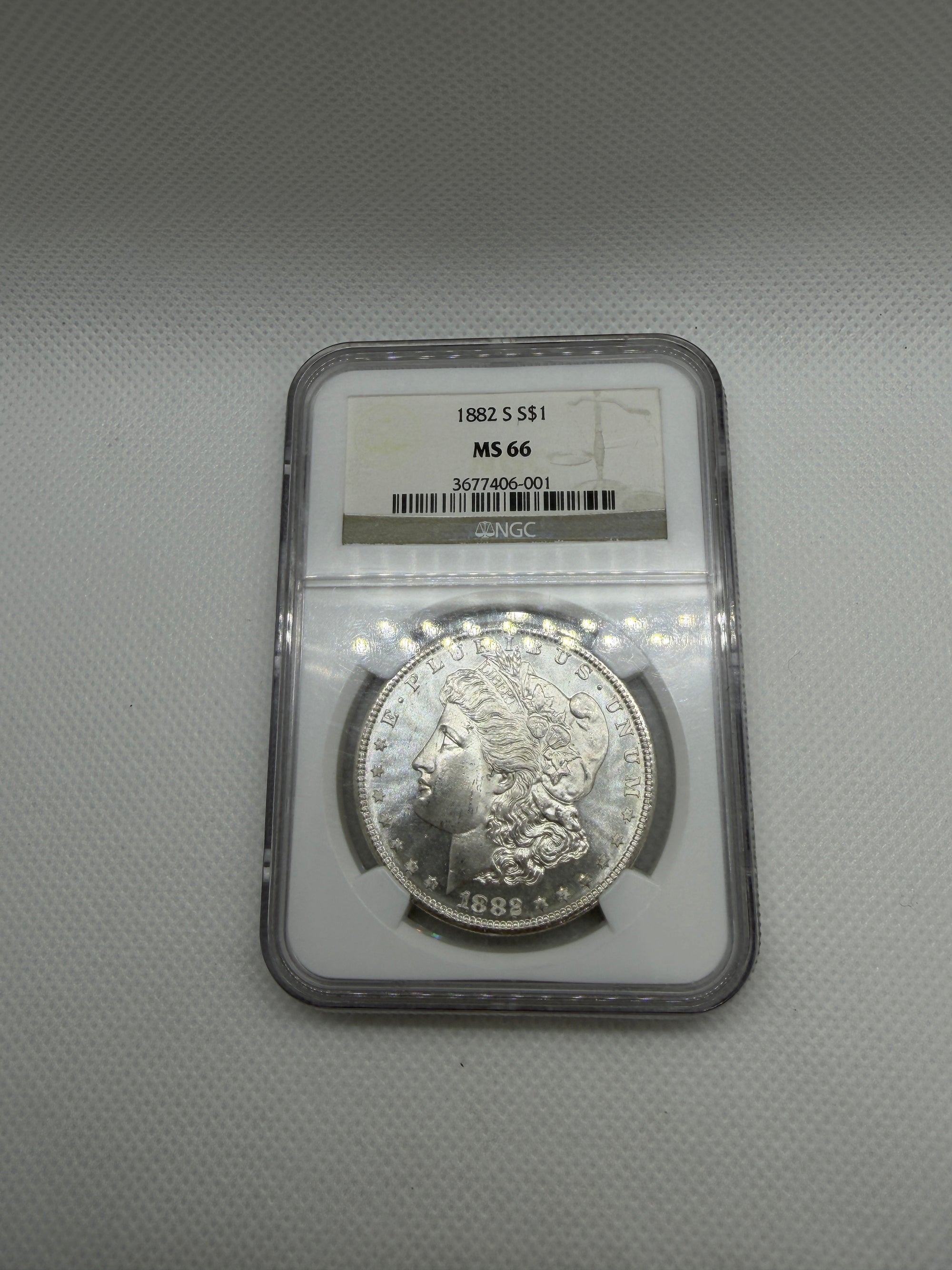 1882-S Morgan Silver Dollar – NGC MS66 | San Francisco Mint Gem