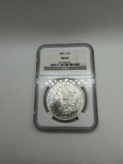 1882-S Morgan Silver Dollar – NGC MS66 | San Francisco Mint Gem