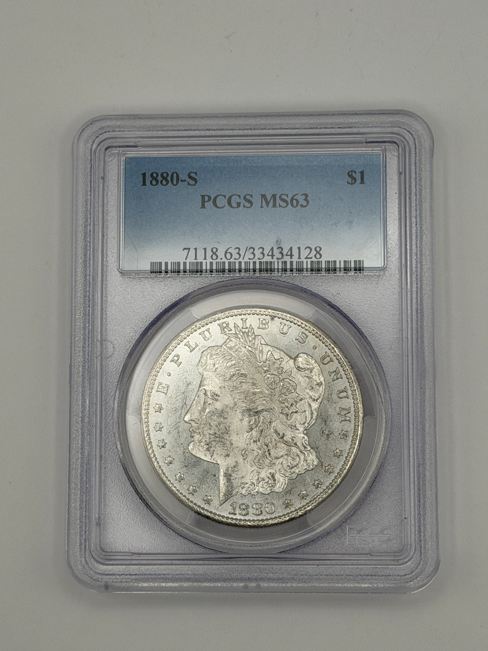 1880-S Morgan Silver Dollar – PCGS MS63