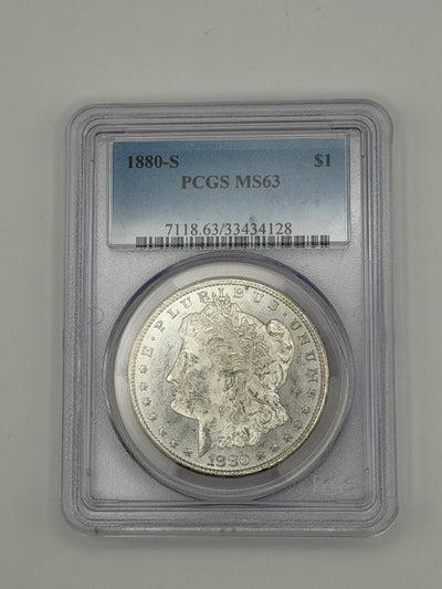 1880-S Morgan Silver Dollar – PCGS MS63