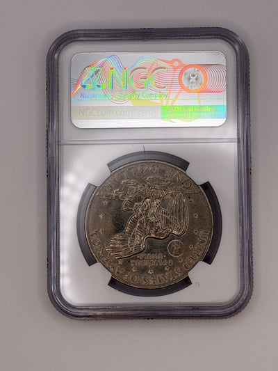 1972 Eisenhower Dollar Type 2 NGC MS63 – Scarce Reverse Variety Ike Dollar #750-005