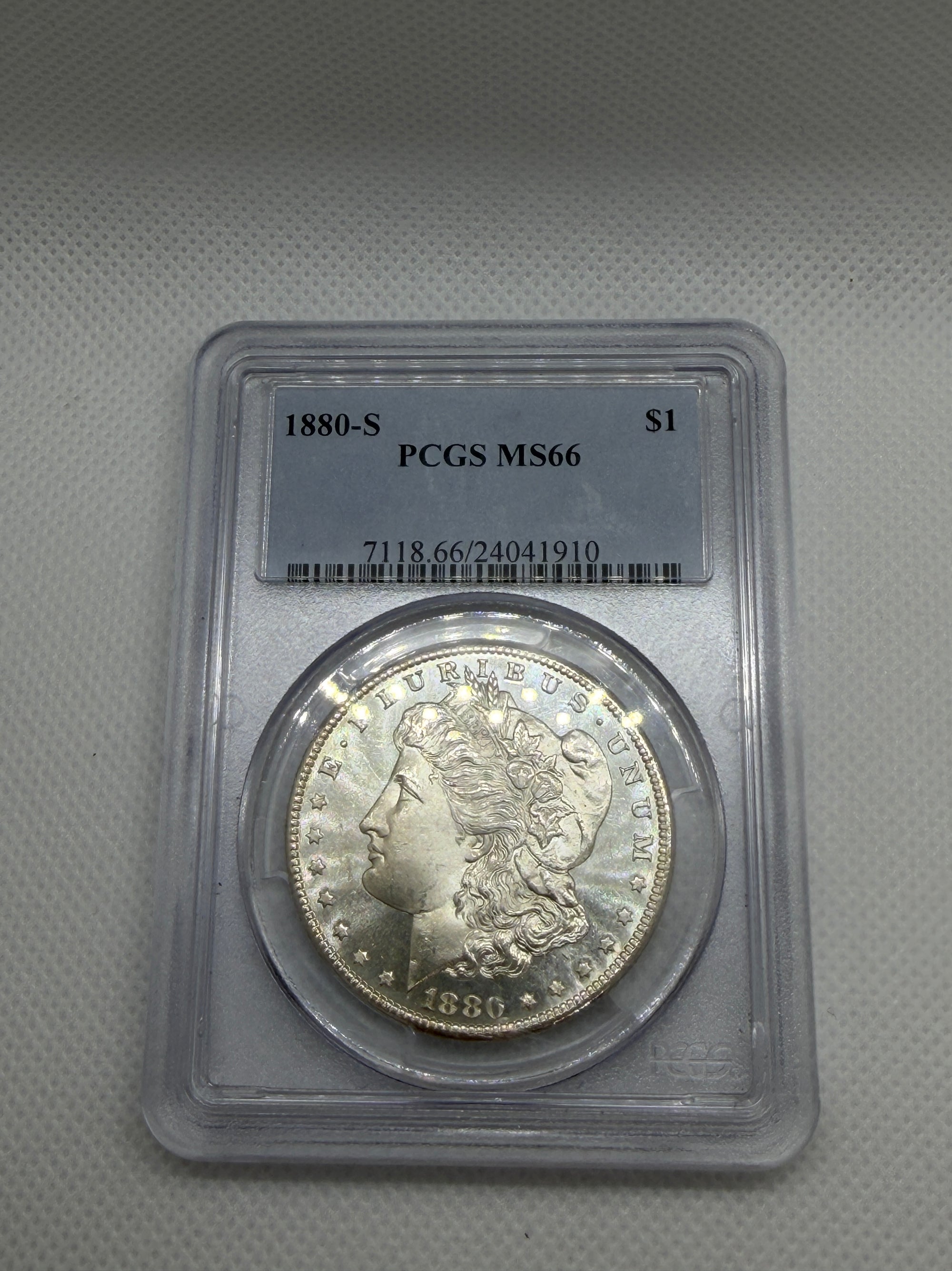 1880-S Morgan Silver Dollar – PCGS MS66 | San Francisco Mint Gem