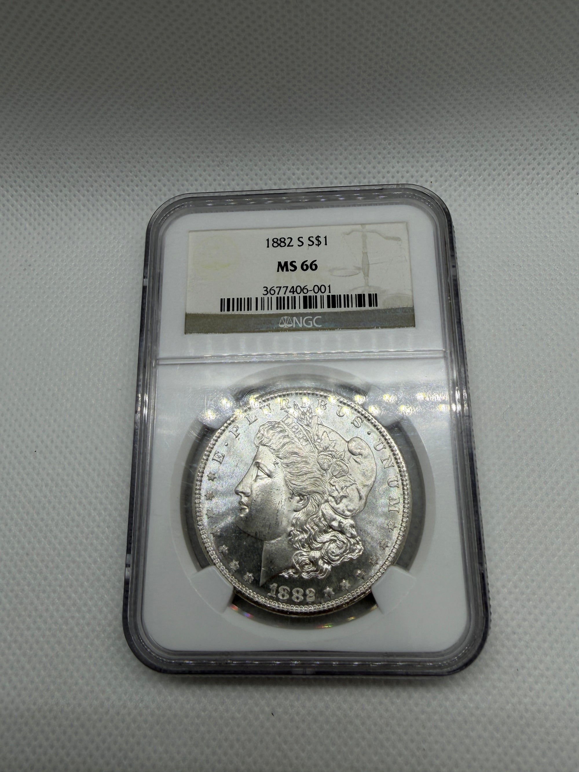 1882-S Morgan Silver Dollar – NGC MS66 | San Francisco Mint Gem
