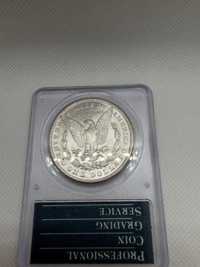 1887 Morgan Silver Dollar – PCGS MS63 | Old Rattler Holder