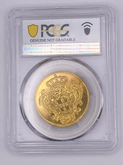 1781 R Portugal 4 Escudos Gold Coin – PCGS AU Details | Colonial Era Gold