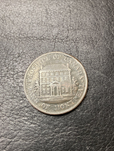 1844 Bank Of Montreal Canada Half Penny Token