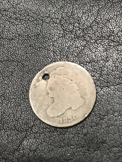 1830 Capped Bust Dime Silver 10c JR-6 R-3 Rare #6362