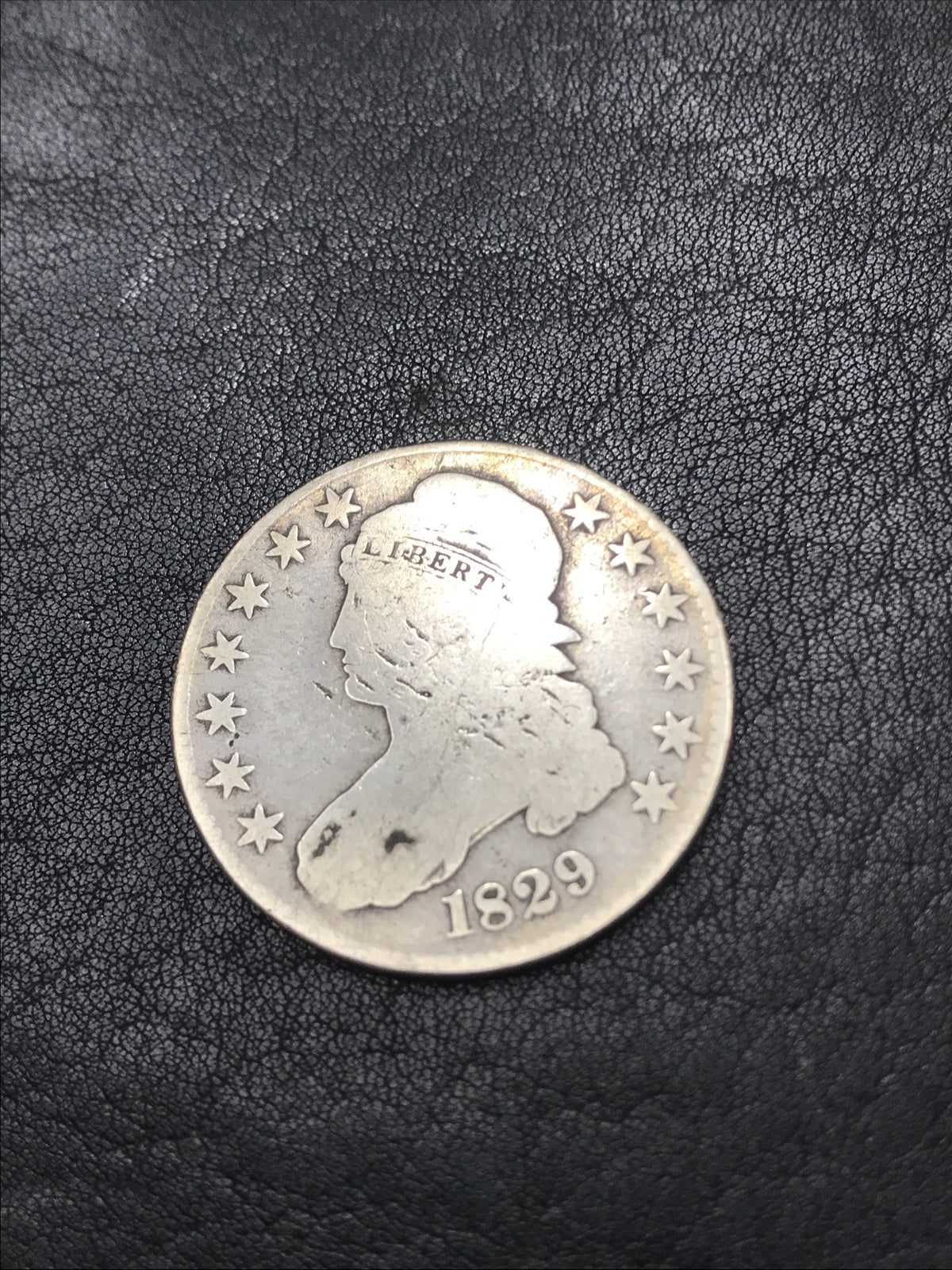 1829 Capped Bust Half Dollar 50C Silver Coin O-115 R-1 #E6851