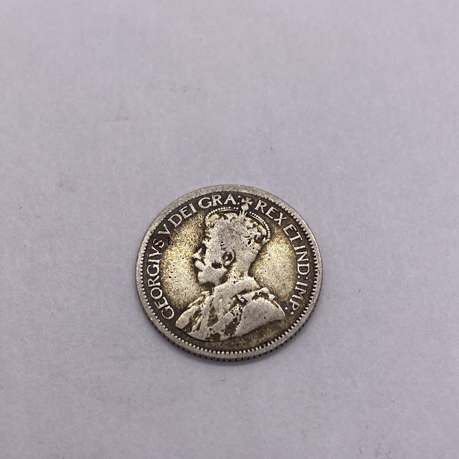 1917 Canada 10 Cent Dime Silver Coin George V  Silver Coin #1249-10