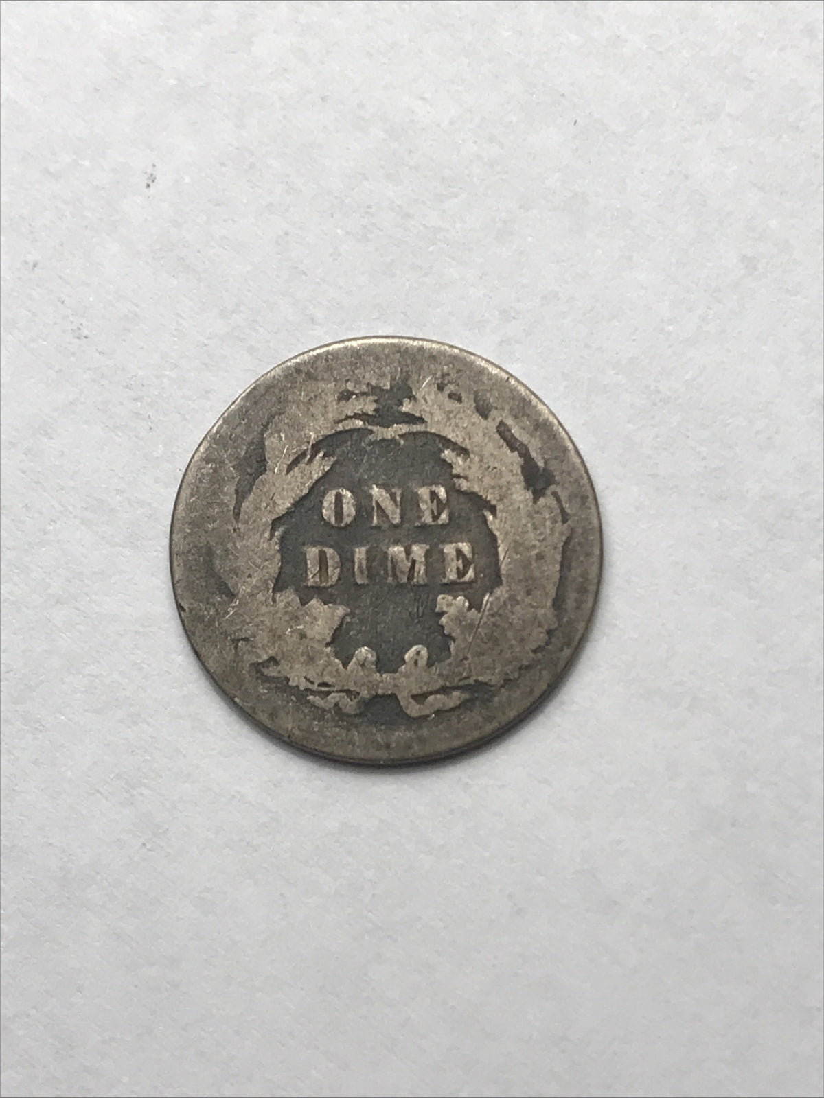 1890 Seated Liberty Dime Silver 90% Coin #GG46