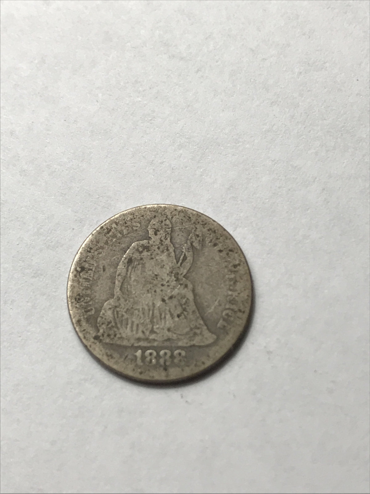 1888 Seated Liberty Dime #H777