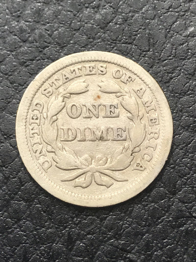 1850 Seated Liberty Dime Philadelphia Mint Silver Coin