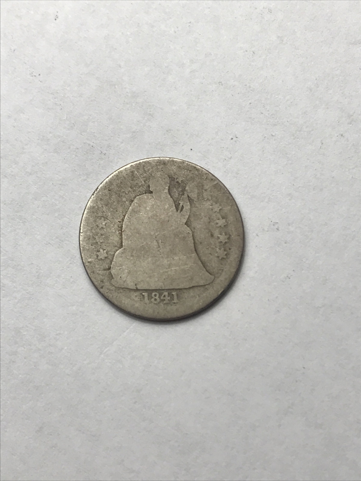 1841 Seated Liberty Dime #LX654