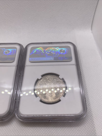 1913 Bulgaria Silver Coin Set 50S, 1 Lev, 2 Leva  Alexander I Coins RARE