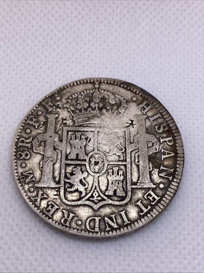 1783 Mexico Silver 8 Reales China Chopmarks Beautiful Silver Coin 2900-10