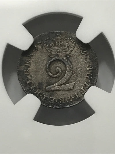 1772 Great Britain Silver 2P Two Pence Maundy 2P Coin NGC UNC