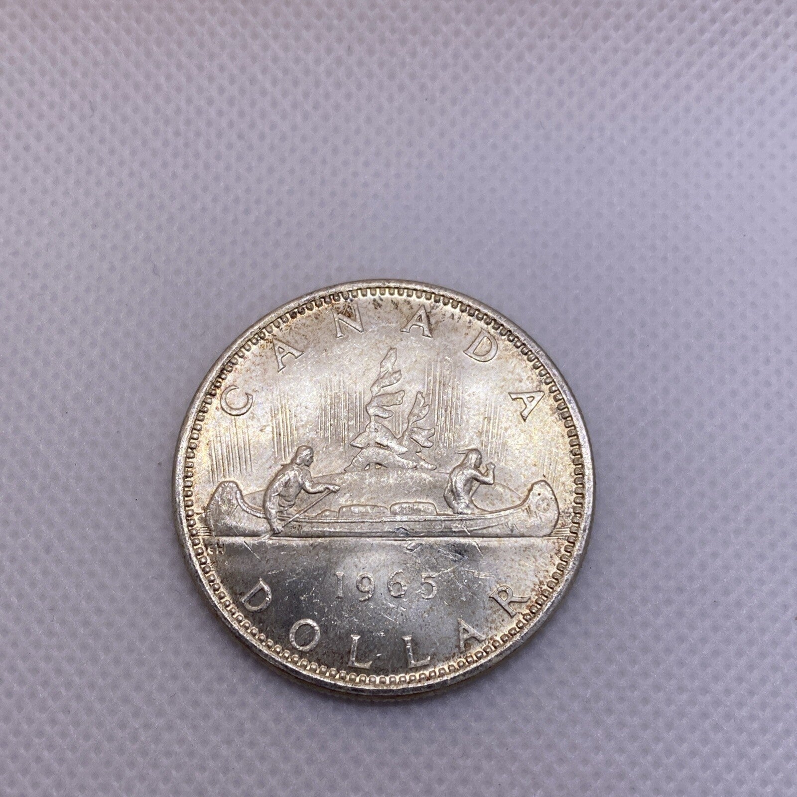 1965 Canada Silver Dollar Uncirculated Beautiful Silver Coin #2698-10