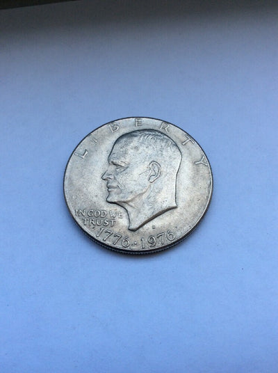 1976 D Eisenhower Bicentennial Dollar Type 1 Ike US Mint Coin $1 One Dollar #150