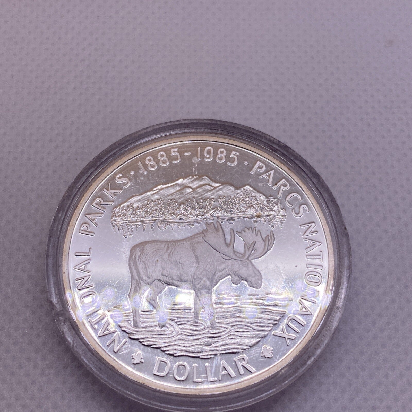1985 Canada National Parks Proof Silver Dollar Coin #2879-10