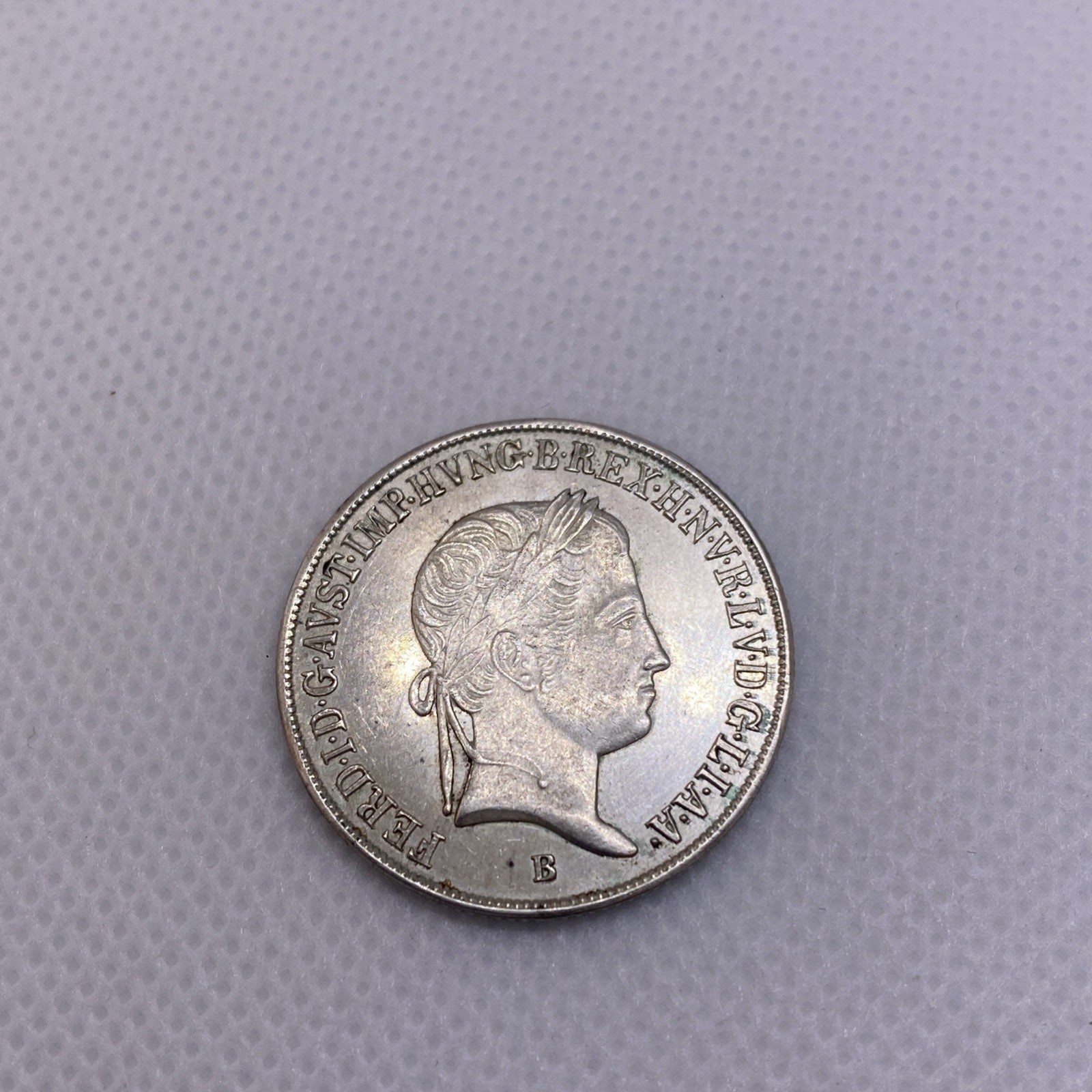 1848 B Hungary 20 Krajczar Silver Coin