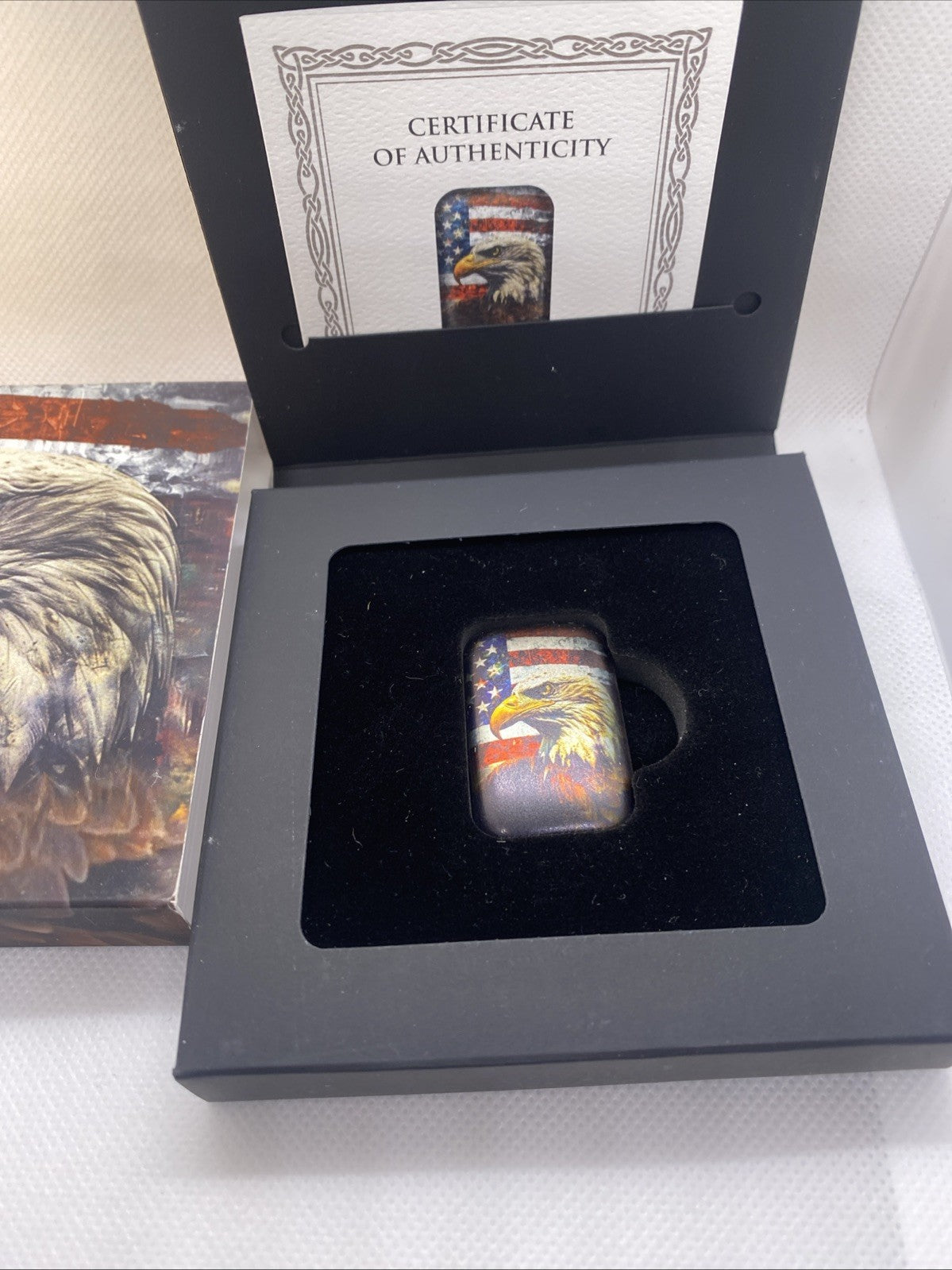 2024 Americana Bald Eagle 2oz Pure Silver Colorized Cast Bar .9999 Germania Mint
