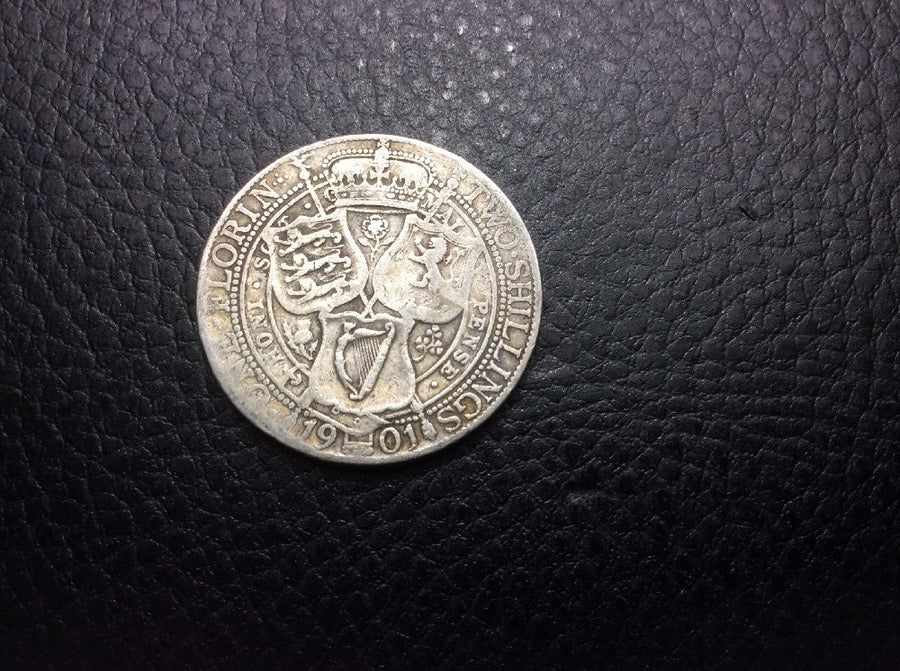 1901 One Florin Two Shillings Great Britain
