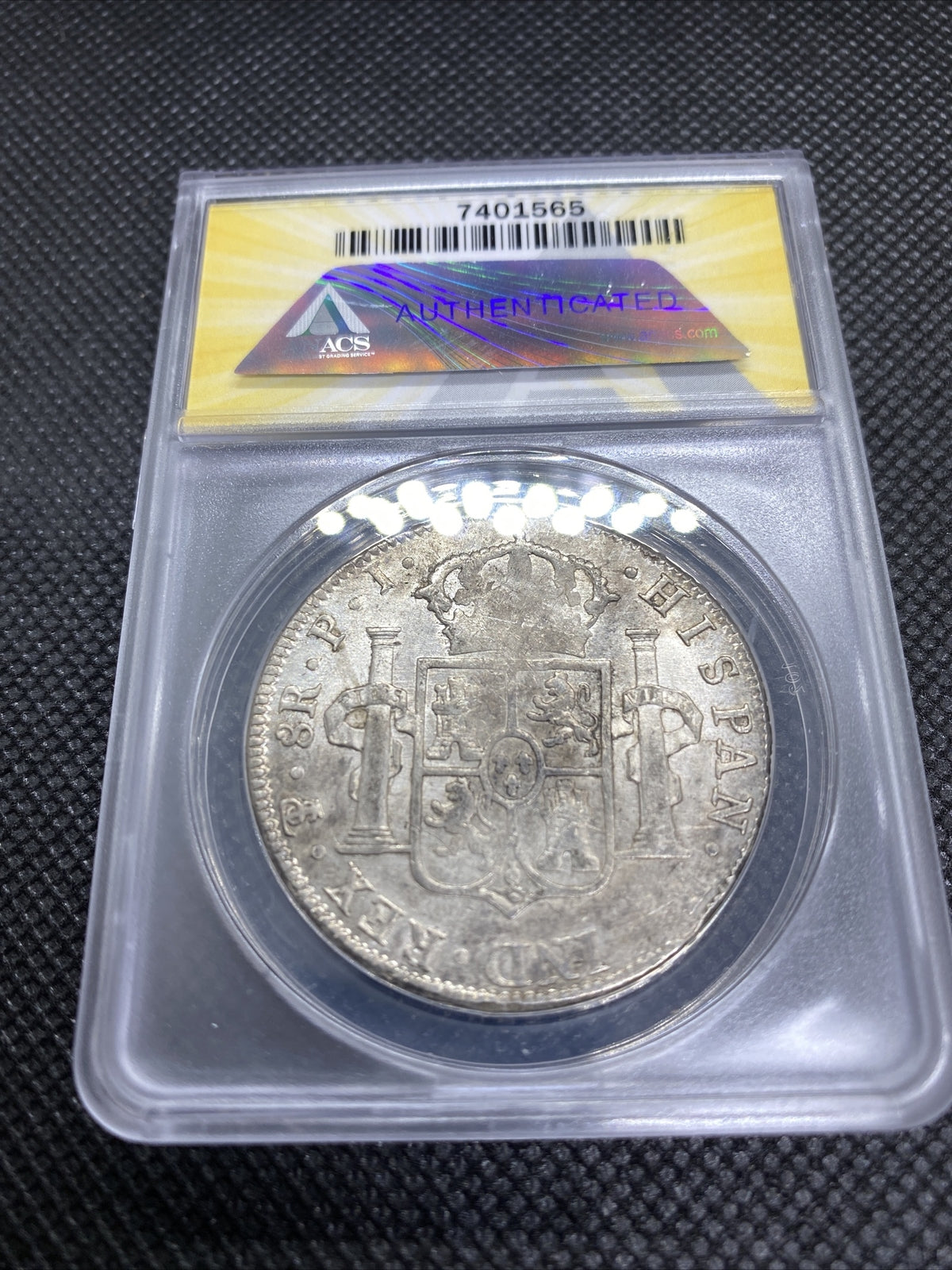 1816 PTS Bolivia 8 Reales 8R Anacs AU50 Details Silver Colonial Rare Potosi #565