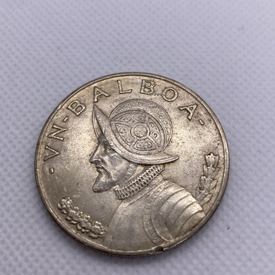1947 Panama Silver Balboa Silver Coin Beautiful #9532