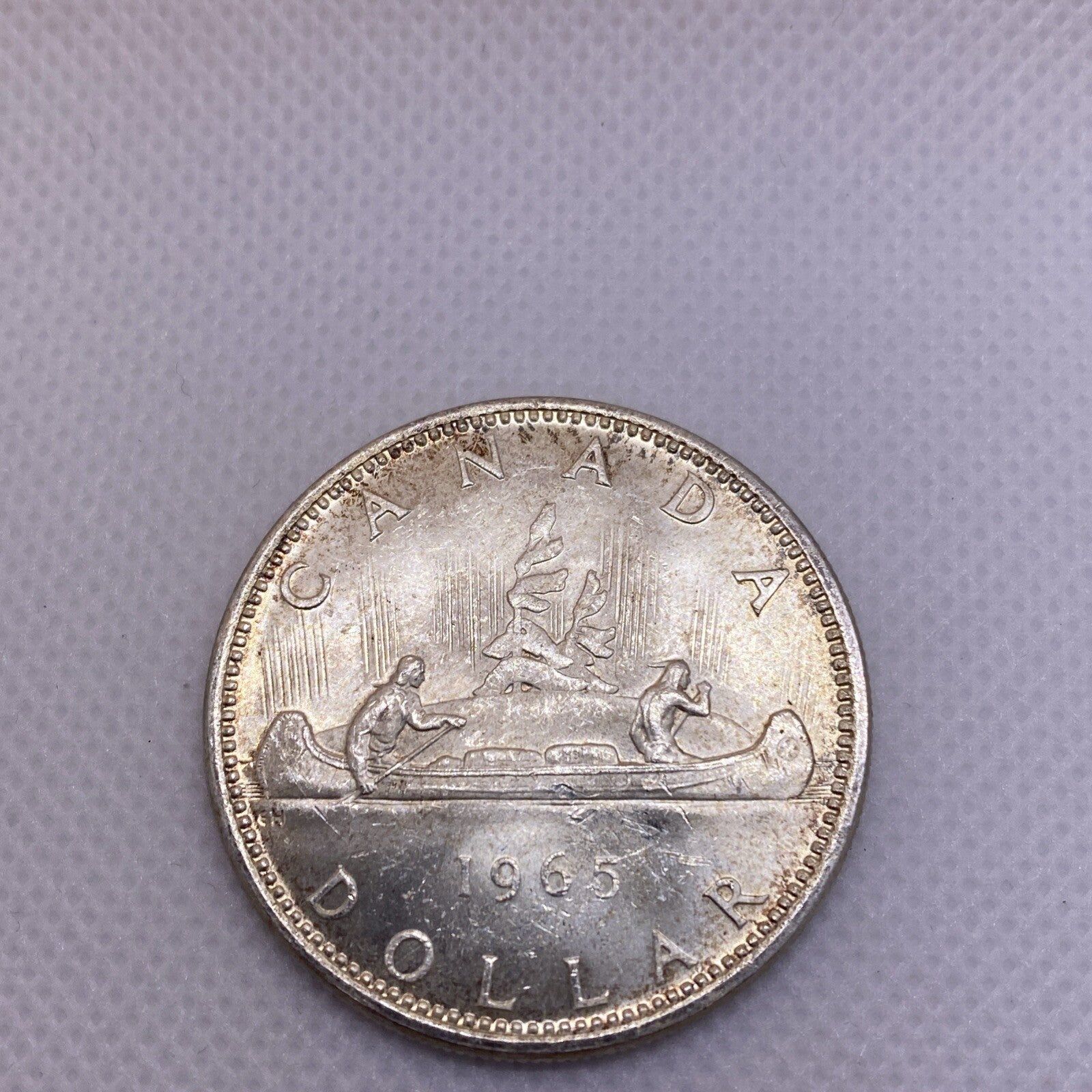 1965 Canada Silver Dollar Uncirculated Beautiful Silver Coin #2698-10
