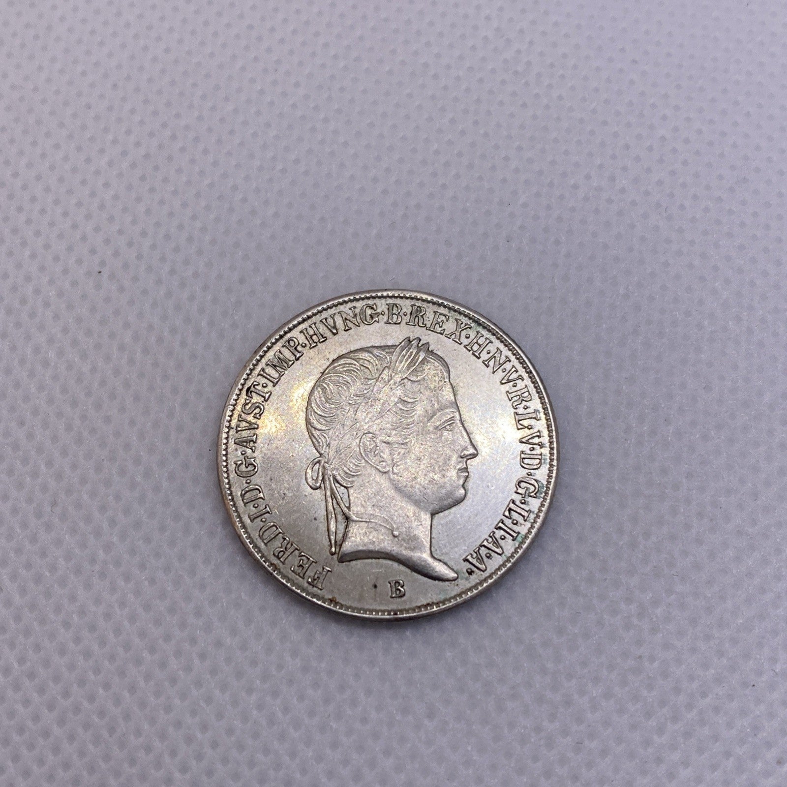 1848 B Hungary 20 Krajczar Silver Coin