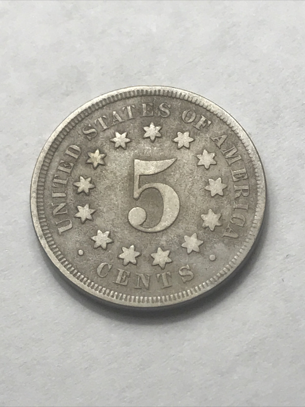 1868 Shield Nickel Beautiful 5c Five Cents Coin