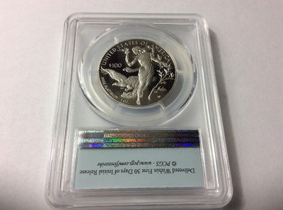 2016 W American Platinum Eagle Proof  1oz $100 PCGS PR69 DCAM  First Strike