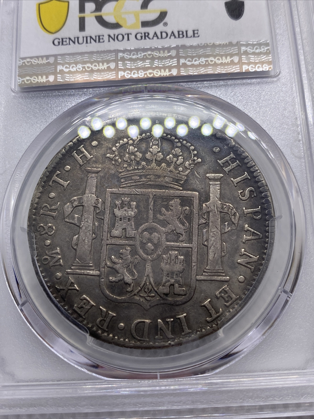 1805 Mo TH 8 Reales Mexico Silver 8R Calico-983 PCGS V Details #7947